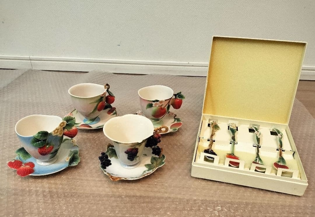 Franz Collection Tea Cup Spoon Set of 4 Types Collectible Porcelain Tableware (1 of 9)