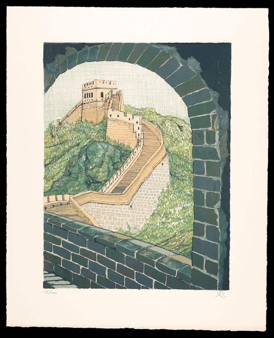 Matazou Kayama Japan Woodblock Prints Castle Scenery Hills Green Ukiyo-e Walls: Matazou Kayama Japan Woodblock Prints Castle Scenery Hills Green Ukiyo-e Walls Experience the timeless beauty of traditional Japanese art with this stunning Matazou Kayama woodblock print, created in