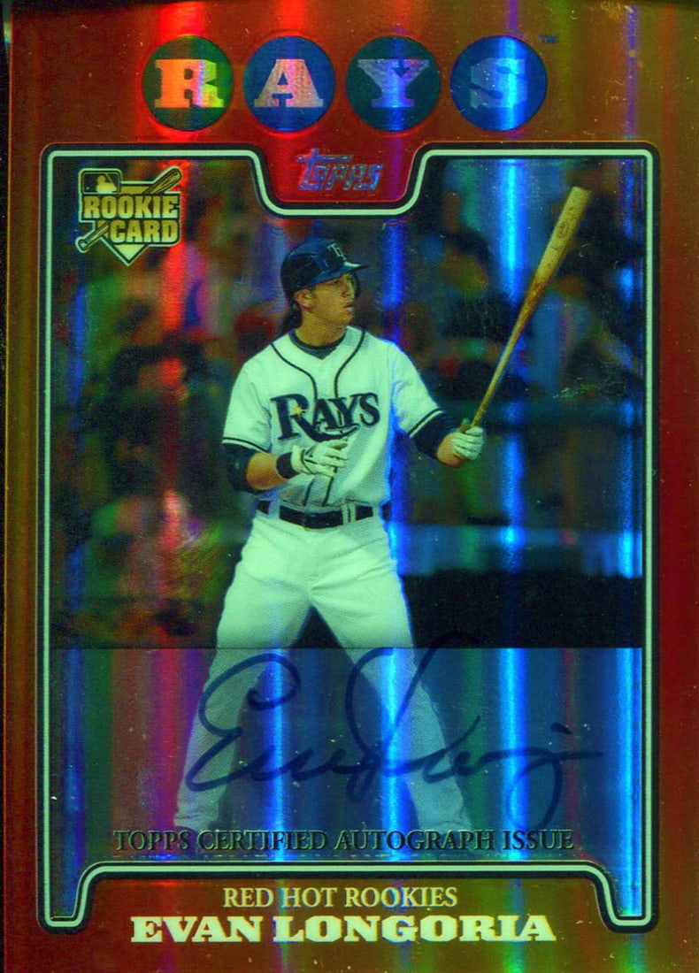 Evan Longoria 2009 Topps Autographed Card (1 of 1)