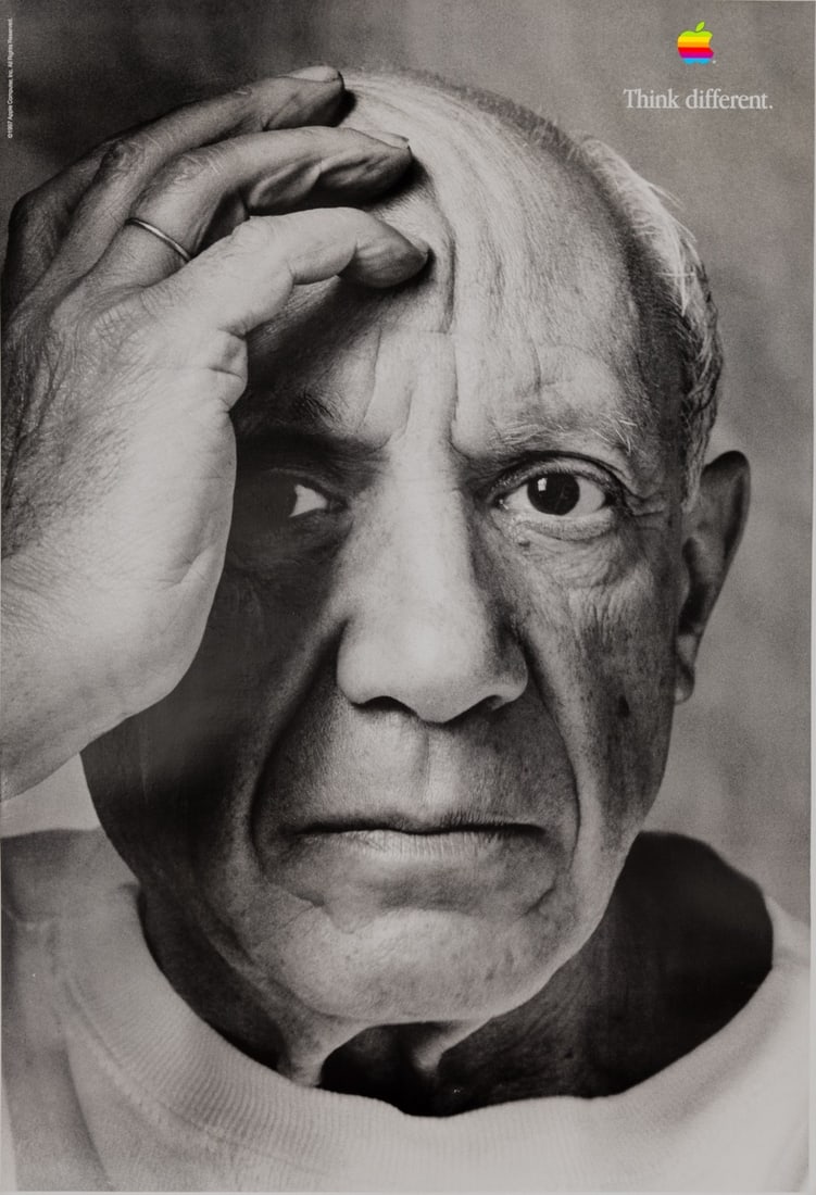 Apple Think Different 1997 Picasso Poster 24X36 Not A Repro (1 of 3)