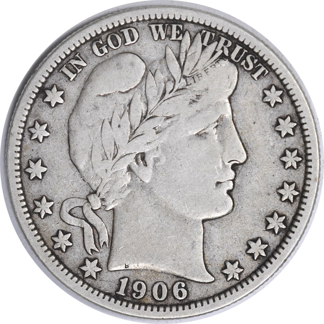 Uncertified 1906 D Barber Half Dollar Silver (1 of 2)