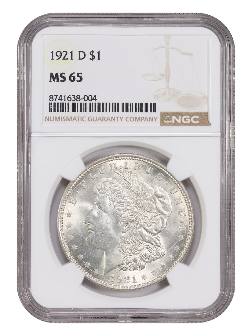 1921-D $1 NGC MS65 - Morgan Dollar - Final Year D-Mint (1 of 4)