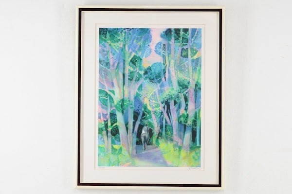 Camille Hilaire framed lithograph hand signed riding in the forest ed175: Camille Hilaire framed lithograph hand signed riding in the forest ed175 Experience the beauty of Camille Hilaire's contemporary art style in 'Riding in the Forest', a stunning lithograph hand signed