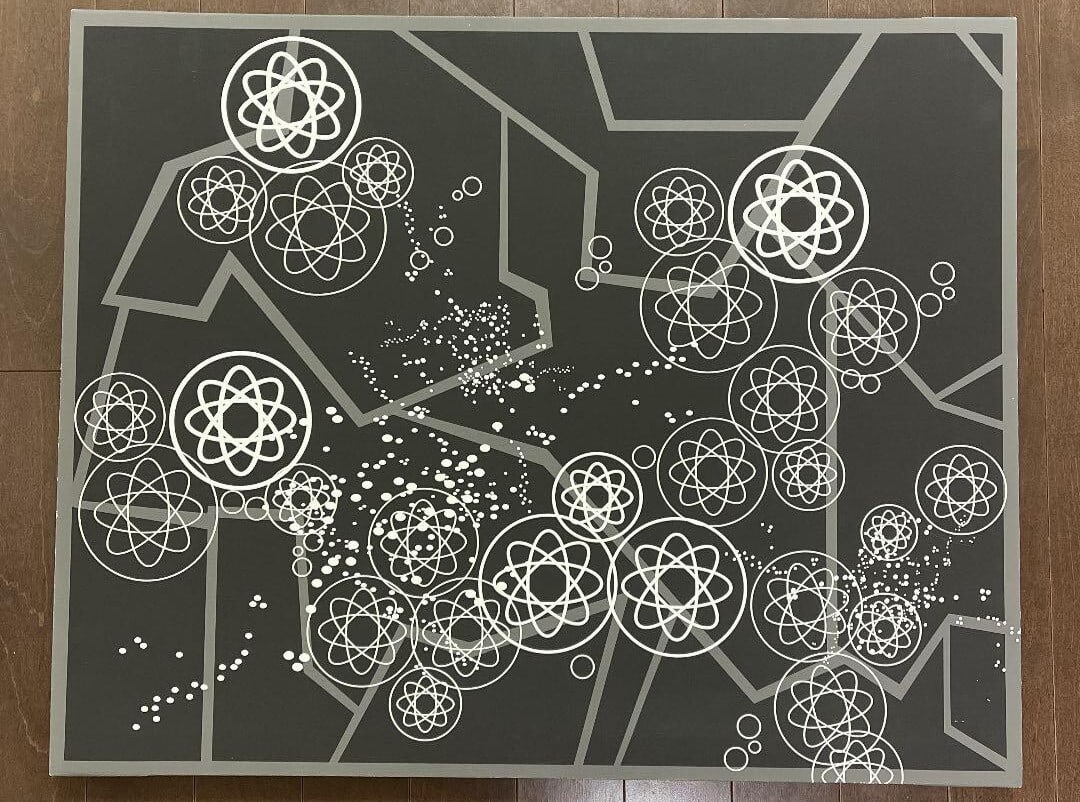 Official Atomic Rings Rare Futura Canvas Art Large Size (1 of 4)