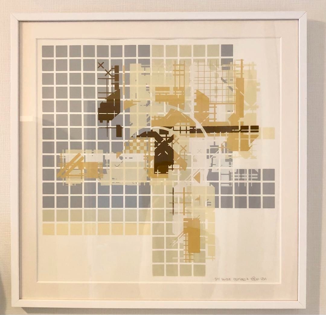 Zedz Original Screenprint Art Print Unique Editions Signed Framed 2014 Yellow (1 of 3)