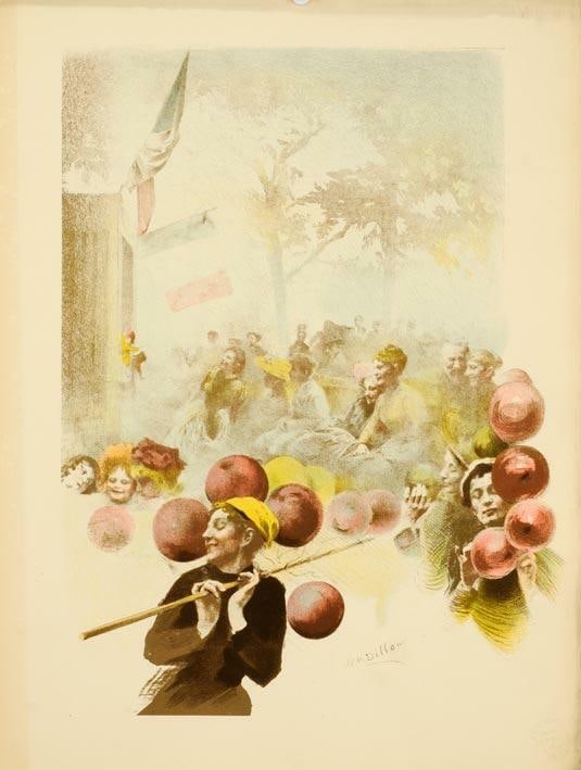 Original Vintage French Poster Polichinelle By Dillon Estampe Moderne 1897 (1 of 1)