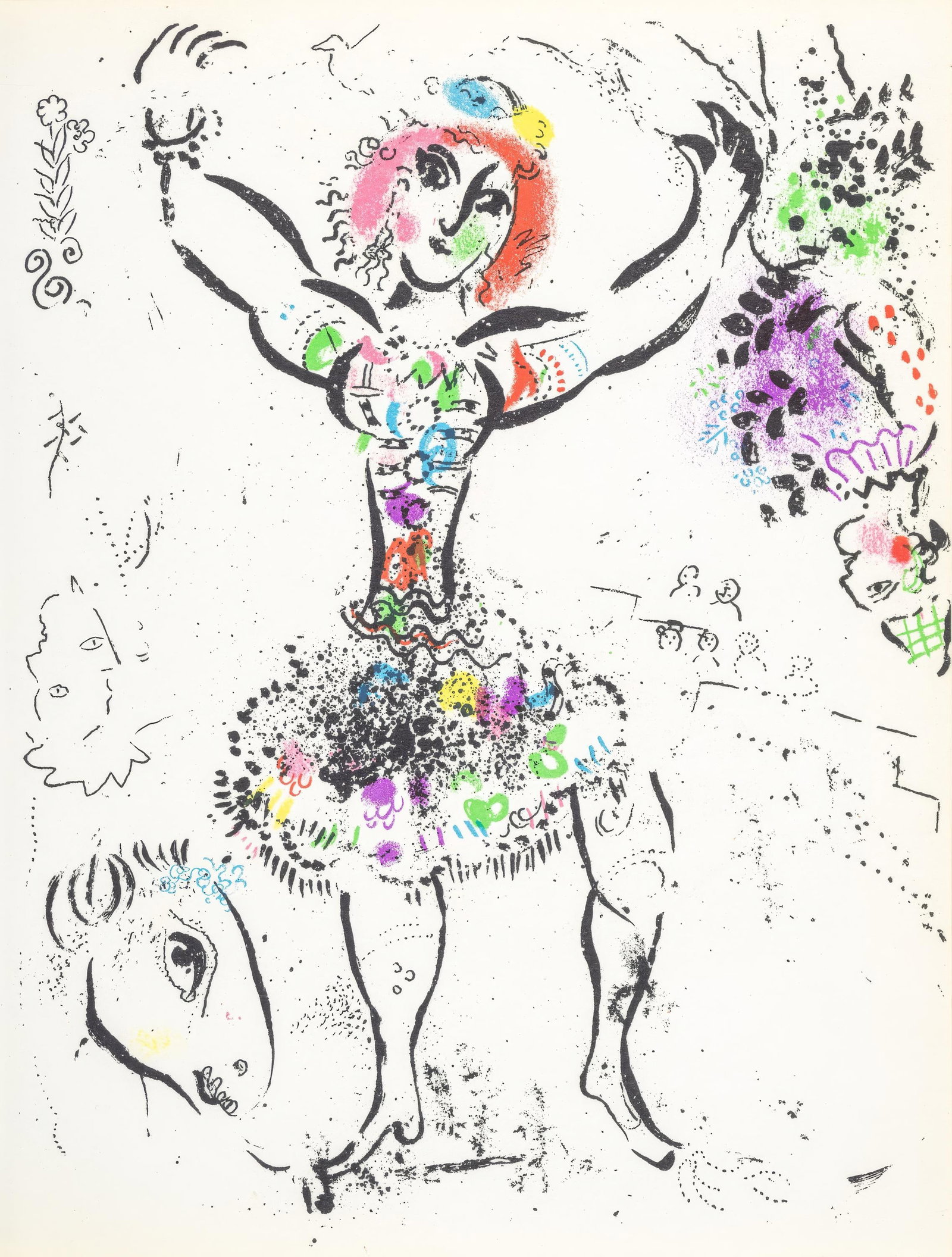 Marc Chagall, The Juggler, from Chagall Lithographer I, Lithograph, 1960 (1 of 6)