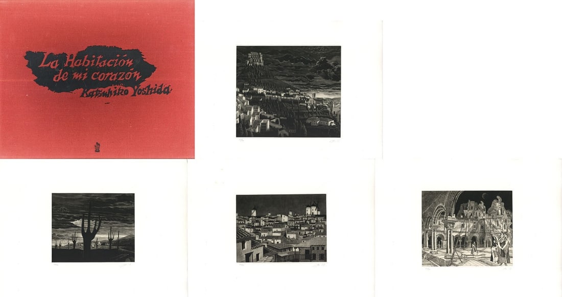 Katsuhiko Yoshida Japan Copperplate Print "La Habitacion de mi Corazon" 1980 (1 of 1)