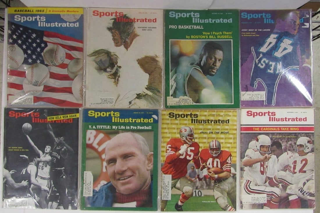 Lot of (17) 1965 Sports Illustrated Magazines Russell/ West Covers 197971 (1 of 5)