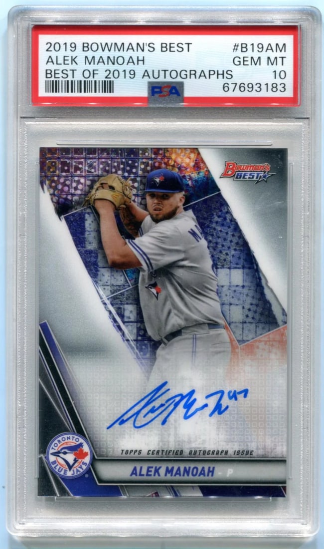 2019 Bowmans Best Alek Manoah Rookie Auto PSA 10 #B19AM (1 of 2)