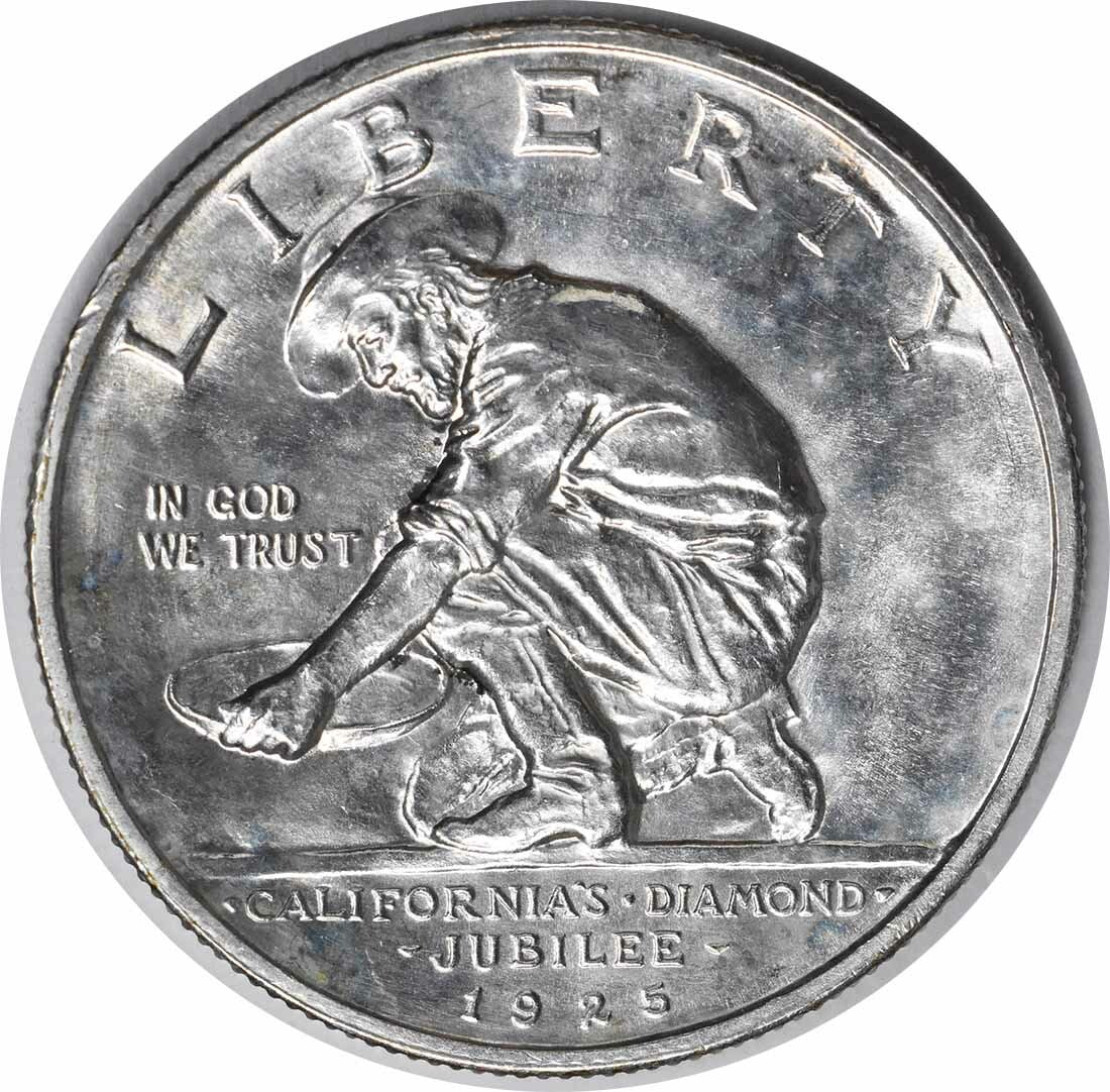 California Commemorative Silver Half Dollar 1925-S Choice BU Uncertified (1 of 2)