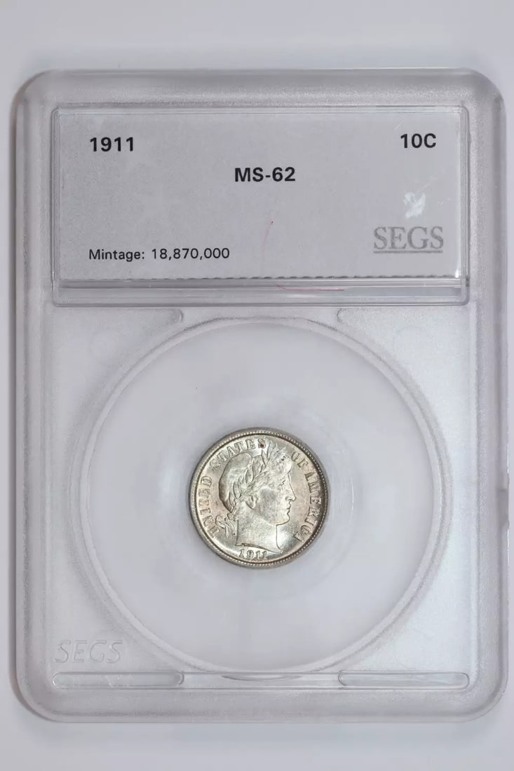 1911 BARBER DIME CHOICE UNCIRCUALTED (1 of 2)