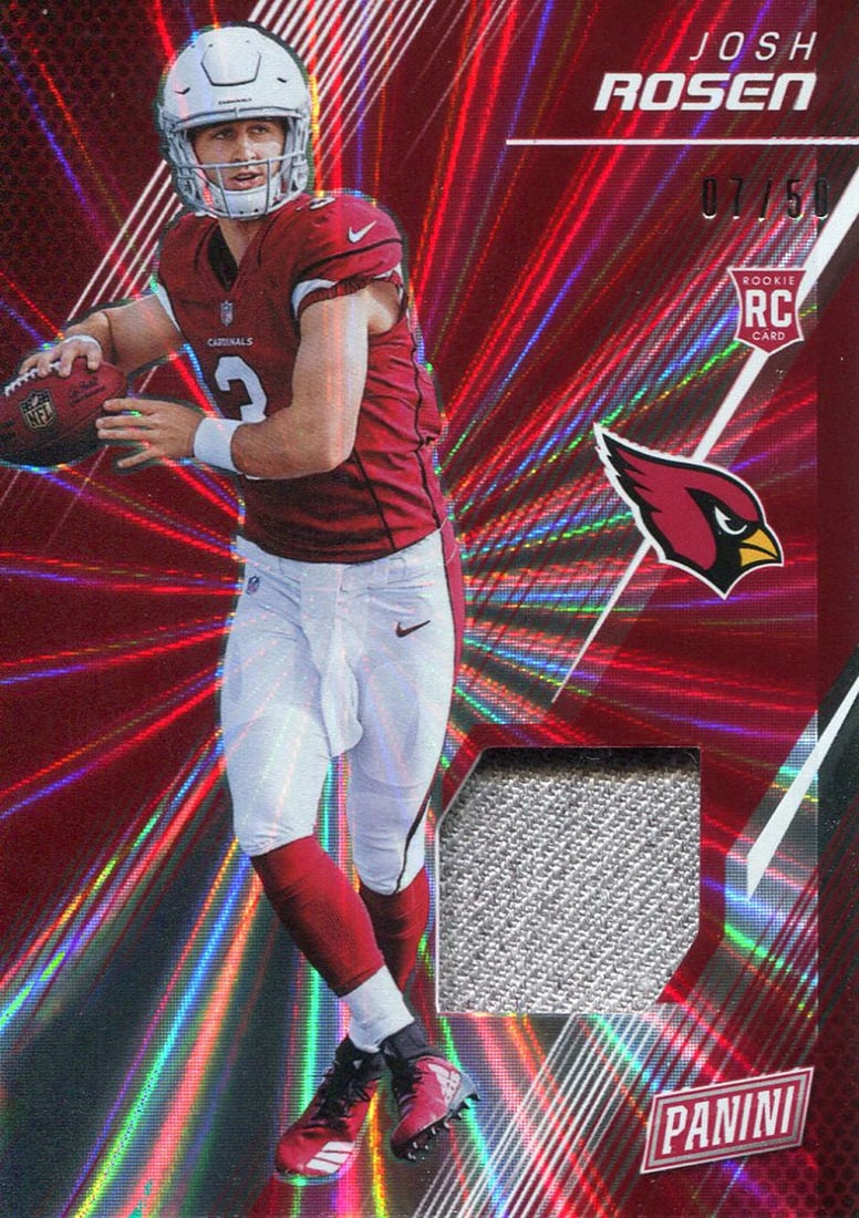 Josh Rosen 2018 Panini Day Card Jersey (1 of 2)