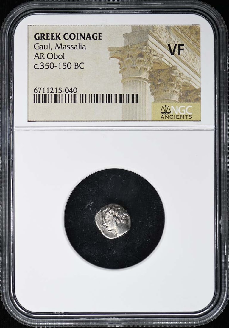 Gaul, Massalia-GREEK COINAGE GREEK COINAGE AR Obol NGC VF (1 of 3)