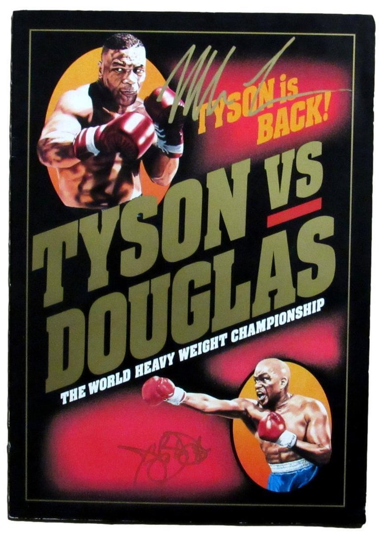 Mike Tyson/ Buster Douglas Signed Tokyo, Japan On Site Program JSA 167654 (1 of 5)