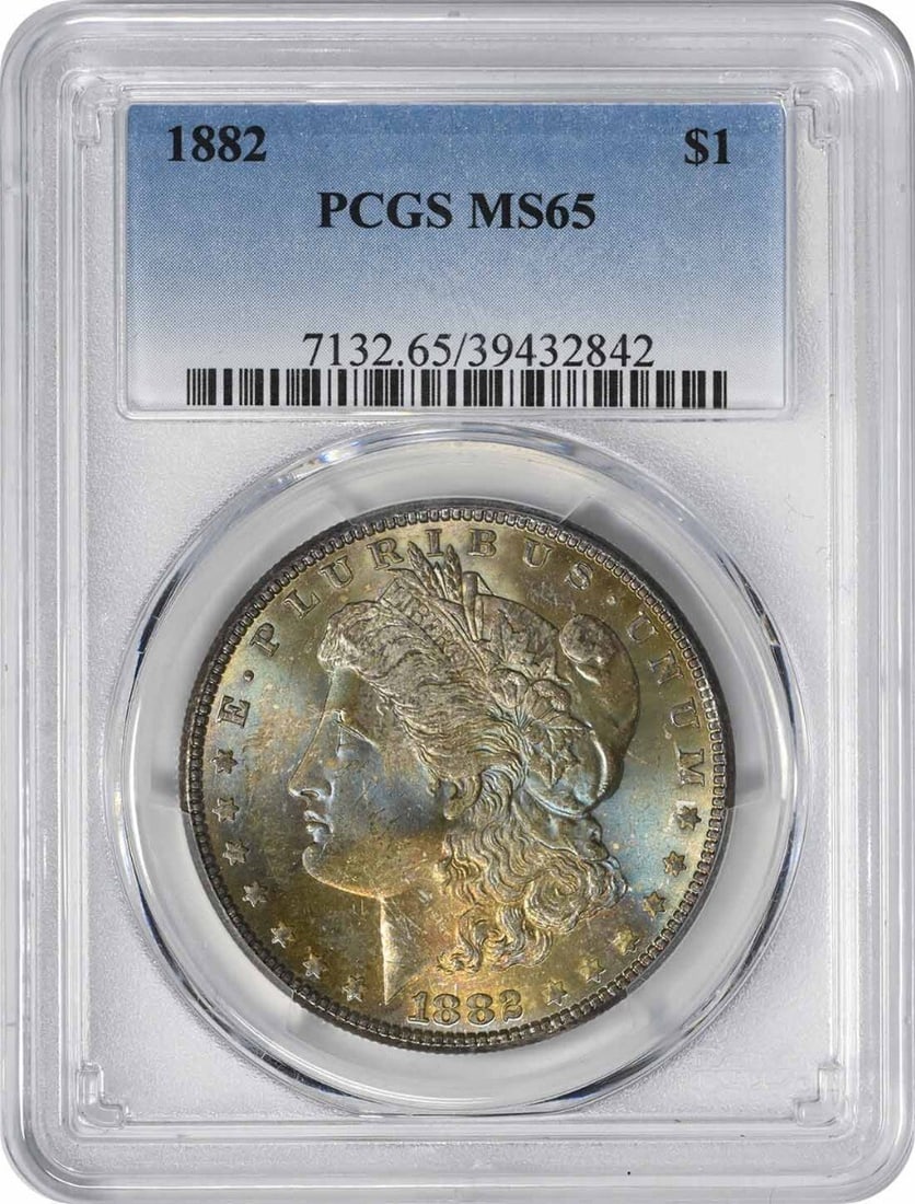 1882 Morgan Silver Dollar MS65 PCGS Toned (1 of 1)