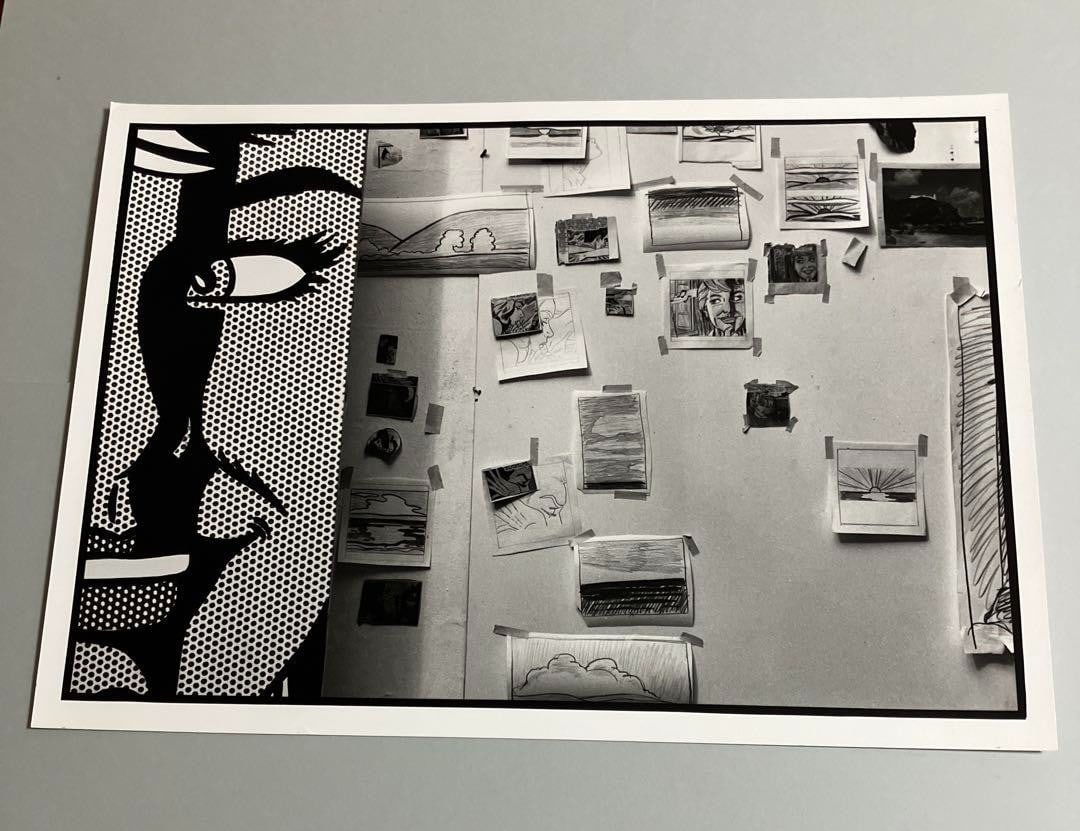 Ugo Mulas Photograph Roy Lichtenstein Studio 1960s Stamp & Exhibition Catalogue (1 of 13)