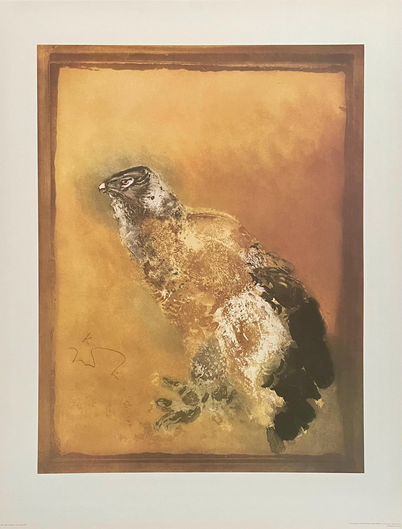 Kaiko Moti, Eagle, Original Edition Offset Lithograph - 5