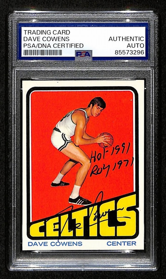 Dave Cowens HOF Signed/ Inscribed On Card 1972 TOPPS Card #7 PSA/ DNA 198743 (1 of 2)