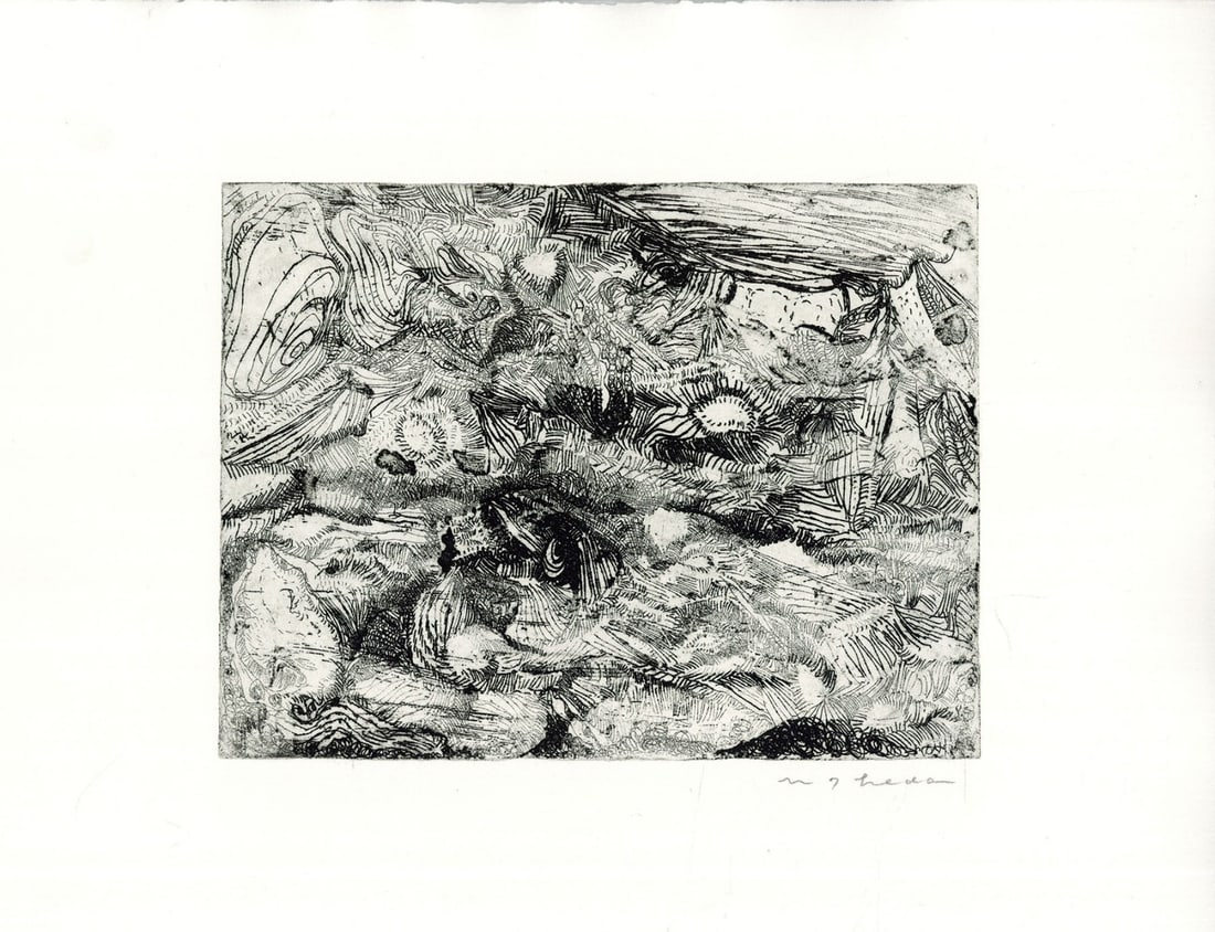 Masuo Ikeda Japan Copper print "The Bride as Landscape" Limited 20 Delicate 1957 (1 of 1)