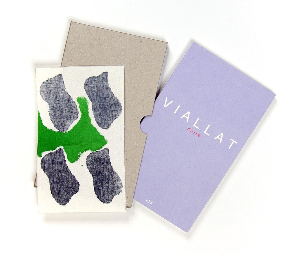 Claude VIALLAT "Suite" Signed Silkscreen on canvas Limited edition Book 275 (1 of 4)