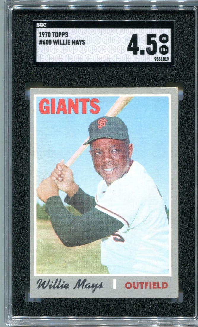 Willie Mays 1970 Topps SGC 4.5 Card (1 of 2)