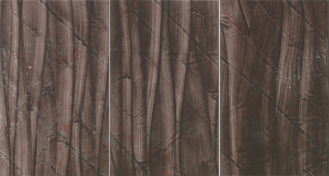 Ken Sasaki Japan "Where Water Can Be Seen" Tarpaulin Acrylic 2015 Set of 3: Ken Sasaki Japan "Where Water Can Be Seen" Tarpaulin Acrylic 2015 Set of 3 Experience the beauty of traditional Japanese art with Ken Sasaki's stunning set of three tarpaulin prints, each showcasing v