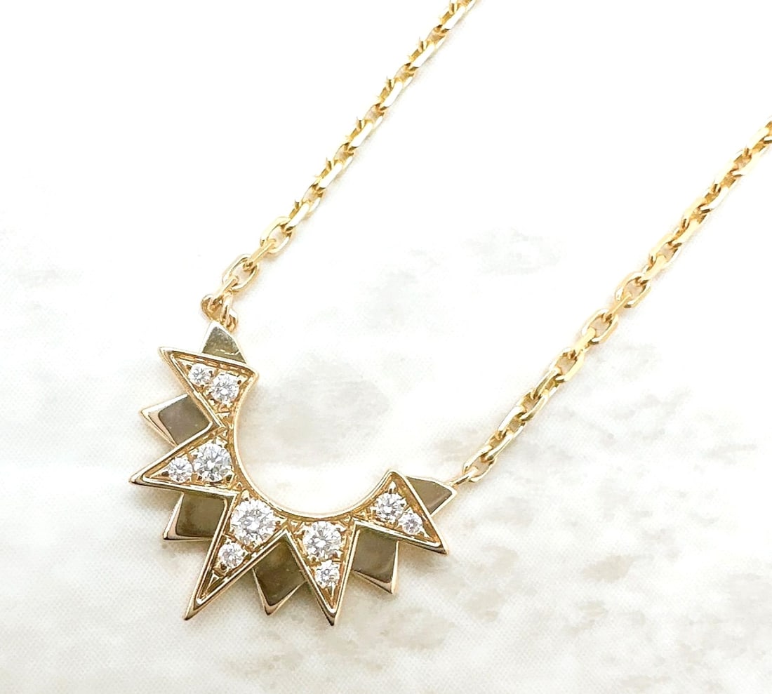 Piaget Sunlight Diamond 18k Yellow Gold Necklace Pendant with Paper Box Gift (1 of 9)