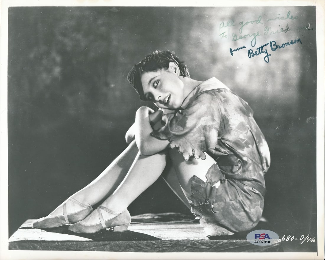 Betty Bronson Signed/ Inscribed Vintage 8x10 B/ W Photo "Peter Pan" PSA/ DNA 192276 (1 of 2)