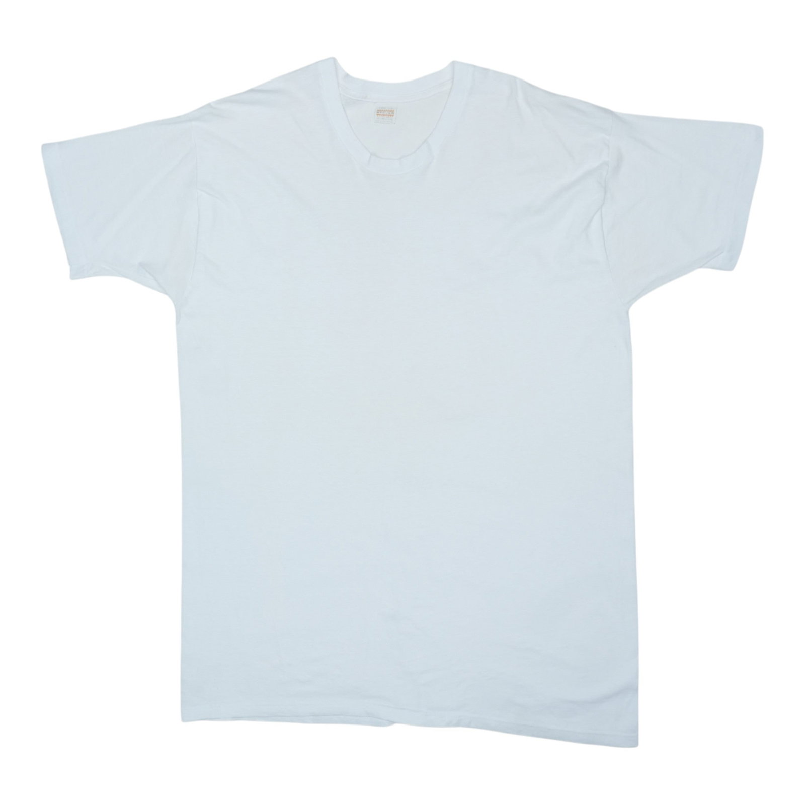 1980s Blank White Shirt: 1980s Blank White Shirt Get ready to rock the iconic 80s look with this authentic vintage white shirt, boasting a classic fit and timeless style. Made from high-quality 100% cotton, this extra-large s