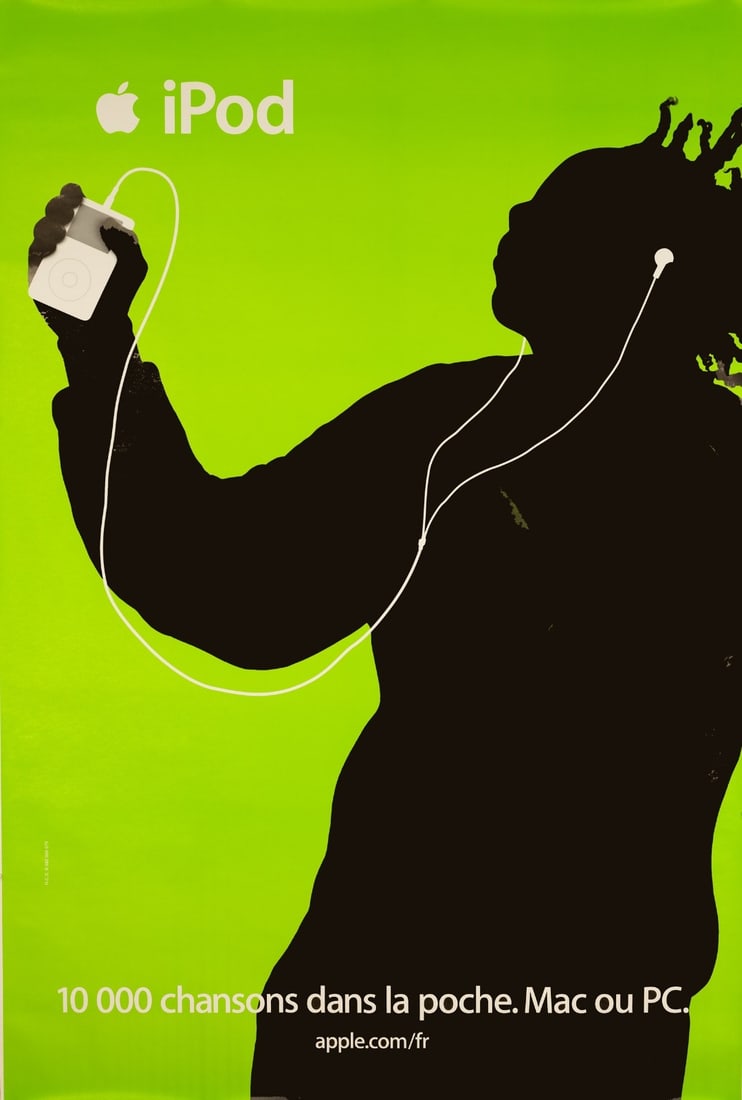 Apple Ipod Silhouette Advertising Poster C.20002007 (1 of 3)