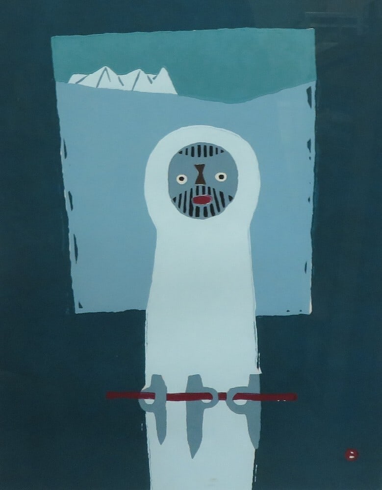 Umetaro Azechi Japan Woodblock Prints Winter Snow Ice Men Mountain (1 of 7)