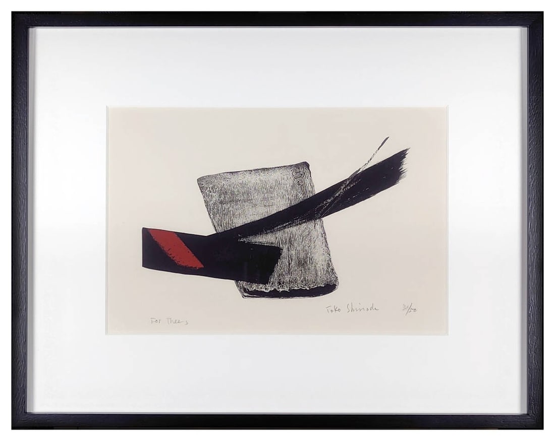 Toko Shinoda For Thees Hand-colored Lithograph 1988 Signed Limited edition of 50 (1 of 10)