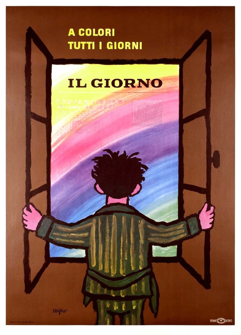 Il Giorno By Raymond Savignac 1956 Italian Poster (1 of 2)