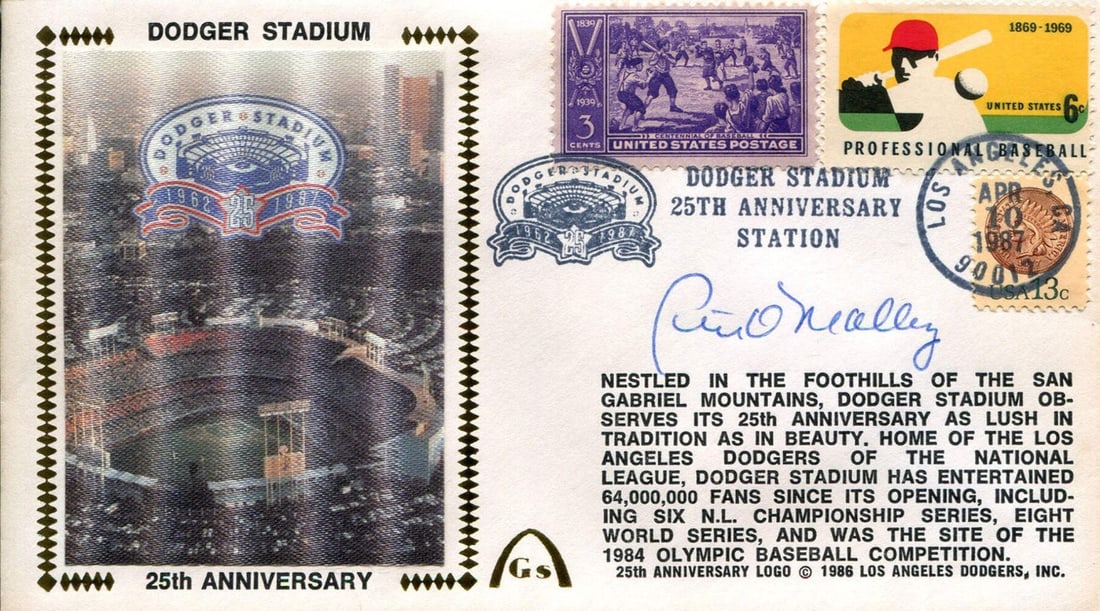 Peter O'Malley Autographed First Day Cover (1 of 1)