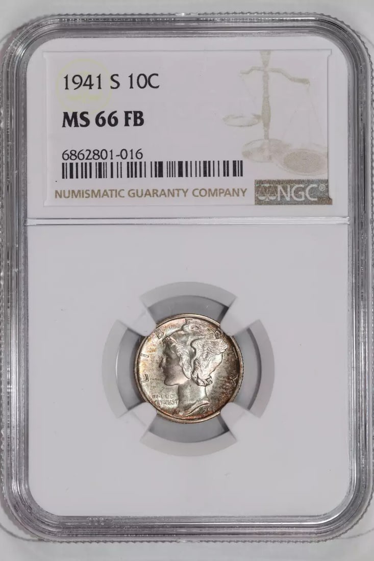 NGC MS66 Mercury dime 1941-S (1 of 2)