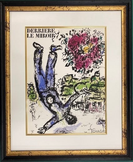 MARC CHAGALL THE ARTISTS BOUQUET Lithograph 1964 Catalogue raisonn No. 410 (1 of 4)