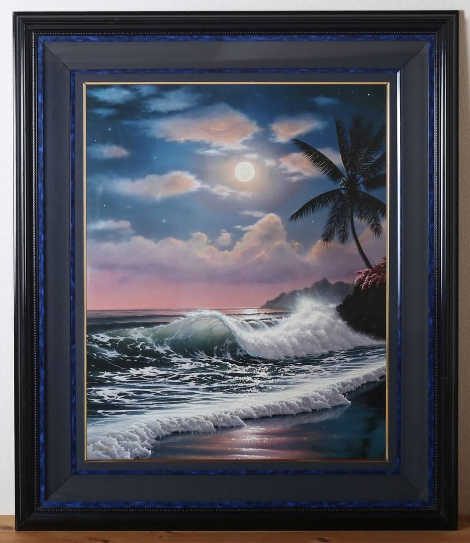 John Al Hogue Luna Seas AP Signed Mixed Media Ilfochrome Diamond Embellished f (1 of 10)