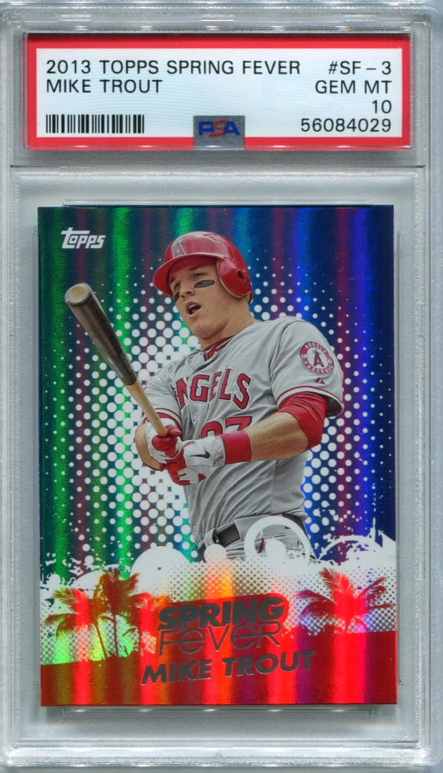 Mike Trout 2013 Topps Spring Fever #SF-3 PSA GEM MT 10 Card (1 of 2)