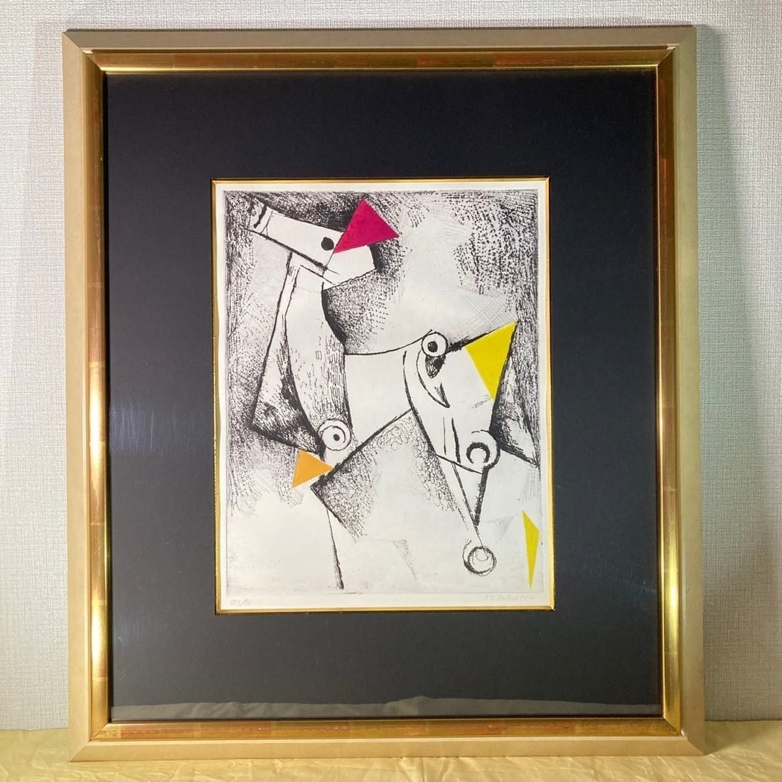 Marino Marini Horse Color Copperplate Signed ED 59/ 90 Framed Authentic Art (1 of 14)