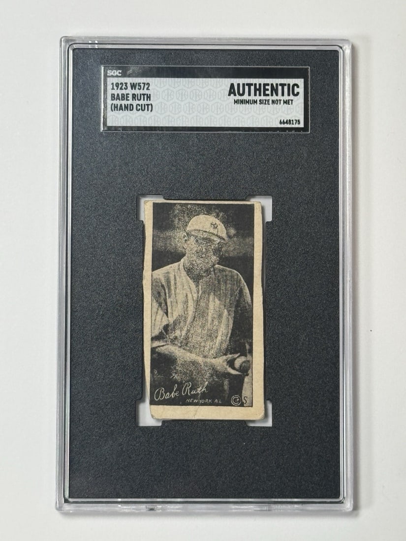 1923 BABE RUTH HAND CUT #W572 SGC (1 of 2)