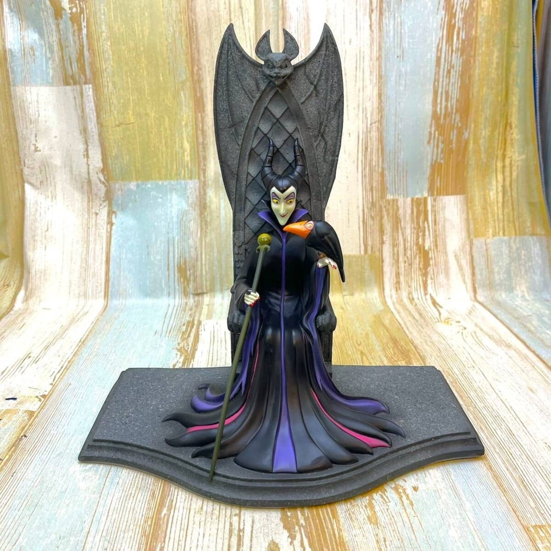 Disney Sleeping Beauty Maleficent Villains Base Ceramic Figure Ornament With Box (1 of 10)