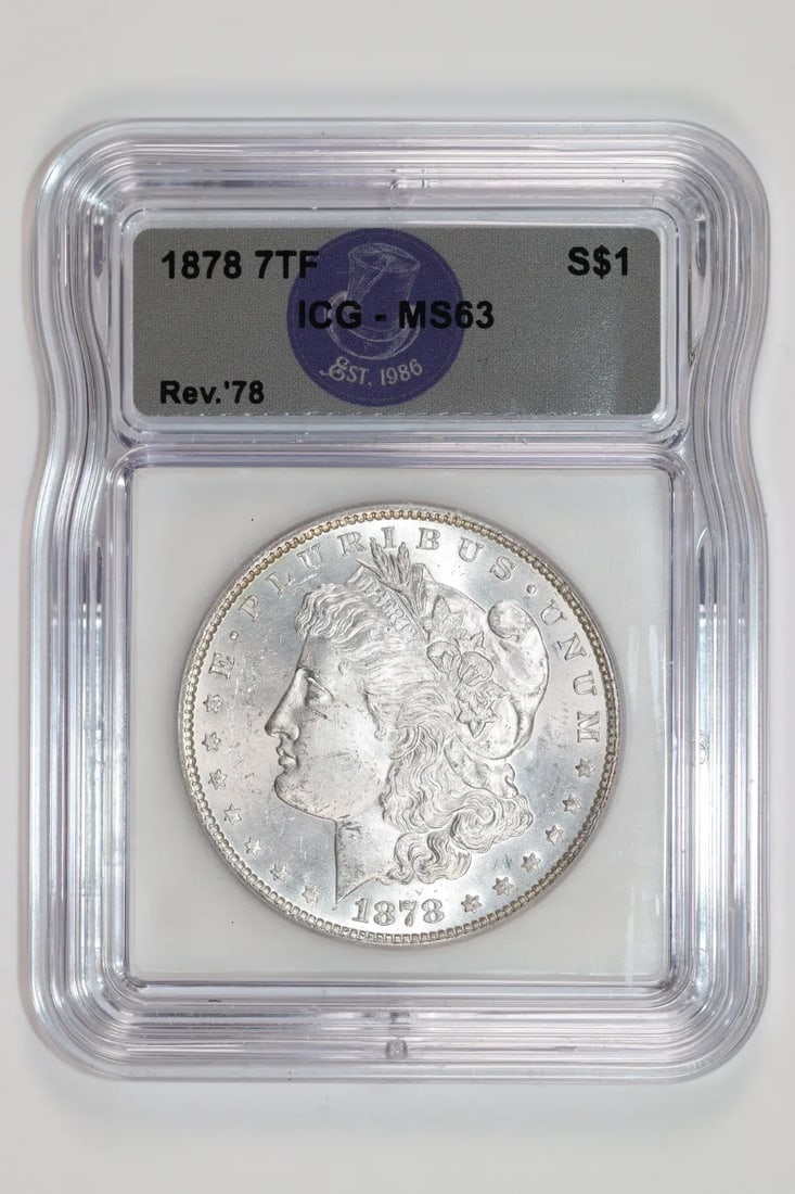 1878 7TF R78 MORGAN DOLLAR ICG MS63 (1 of 2)