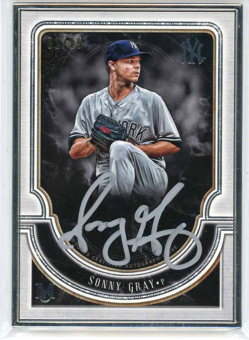 Sonny Gray Autographed 2018 Topps Museum Collection Framed Card #MFA-SG (1 of 2)