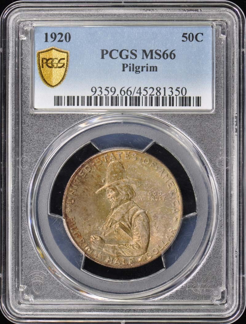 PILGRIM 1920 50C Silver Commemorative PCGS MS66 (1 of 1)