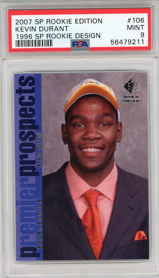 Kevin Durant 2007 Upper Deck Sp Rookie Edition Card #106 (PSA) (1 of 2)