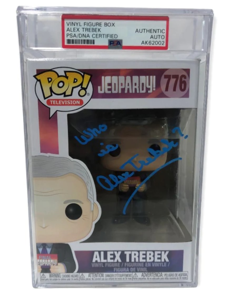 Alex Trebek Autographed Funko Pop (PSA) (1 of 2)
