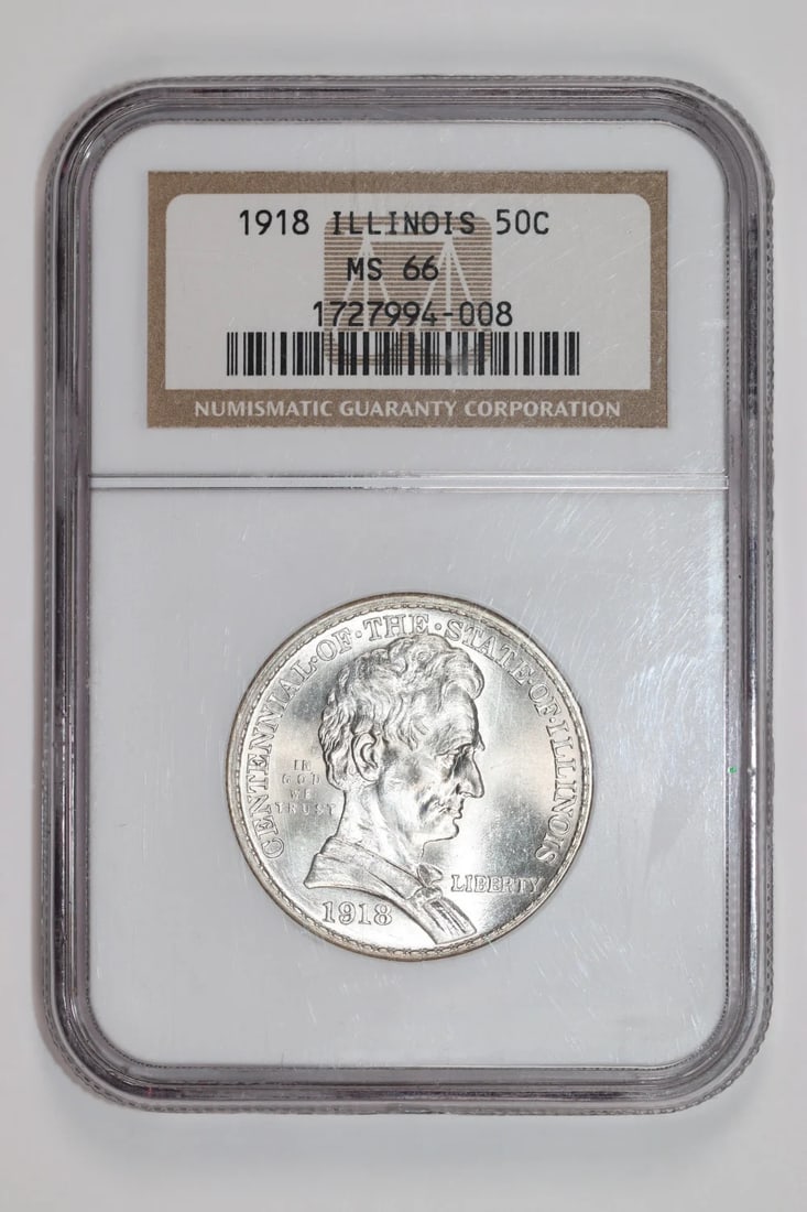 NGC MS66 Commemorative Half Dollar Lincoln 1918: NGC MS66 Commemorative Half Dollar Lincoln 1918 Experience the timeless charm of America's 8th President with this stunning NGC MS66 Commemorative Half Dollar Lincoln, minted in 1918. This