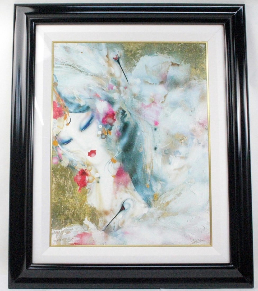 Suzanne Marie Williamson "Elegant Woman" Signed Lithograph 6/ 50 Framed w/ COA (1 of 10)