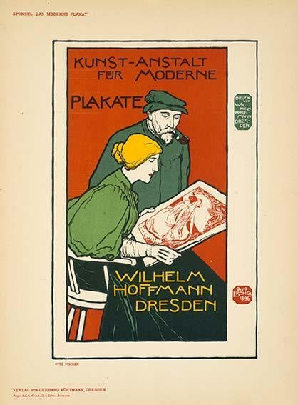 Fischer Kunst Moderne 1897 Das Plakat Anstalt Stone Lithograph (1 of 1)